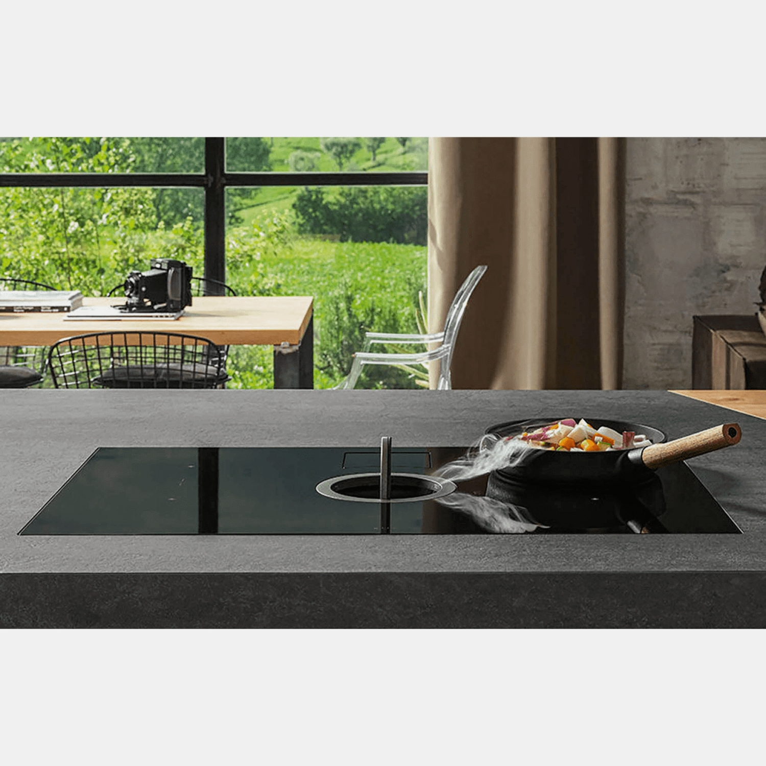 Elica white online induction hob